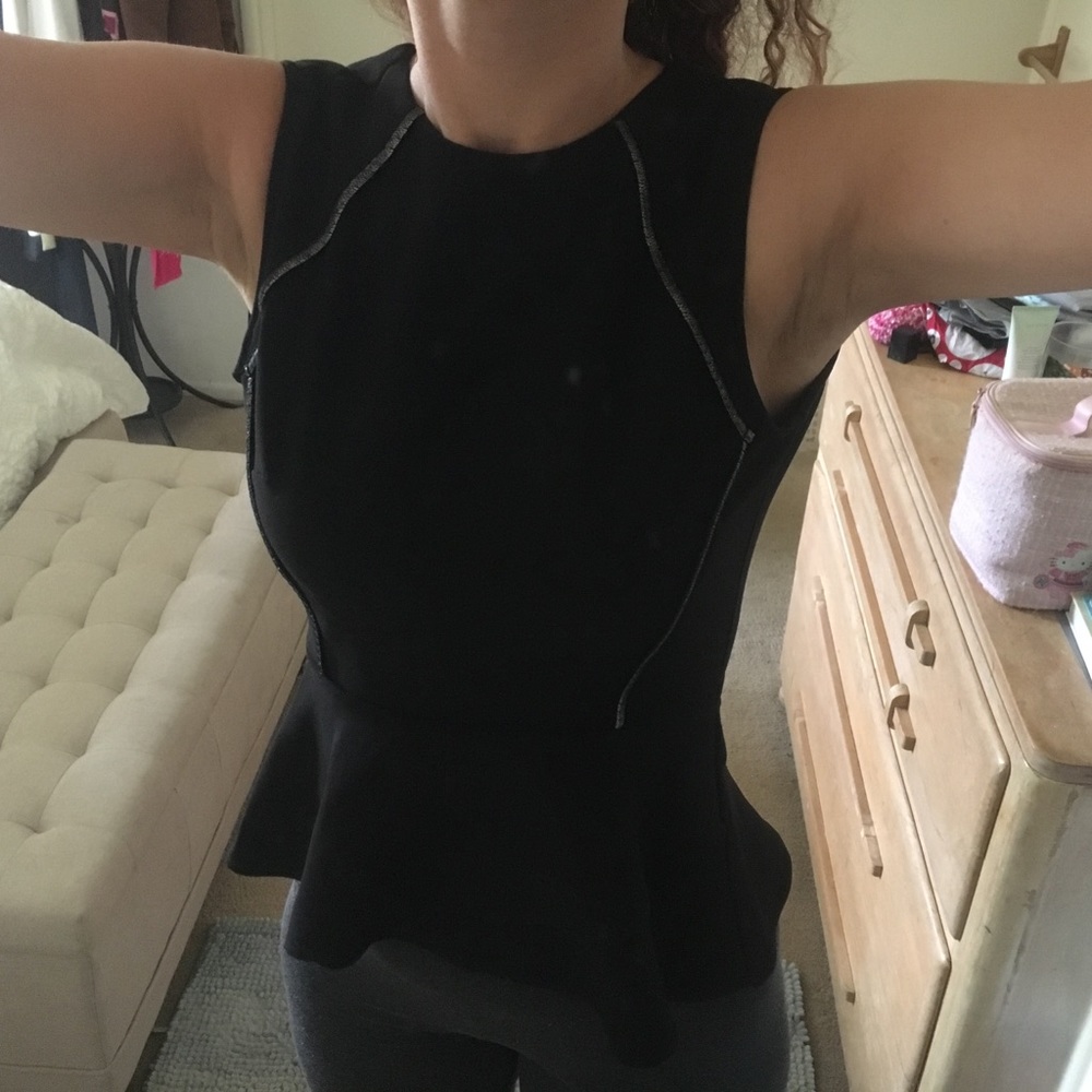 H&M black blouse size 2